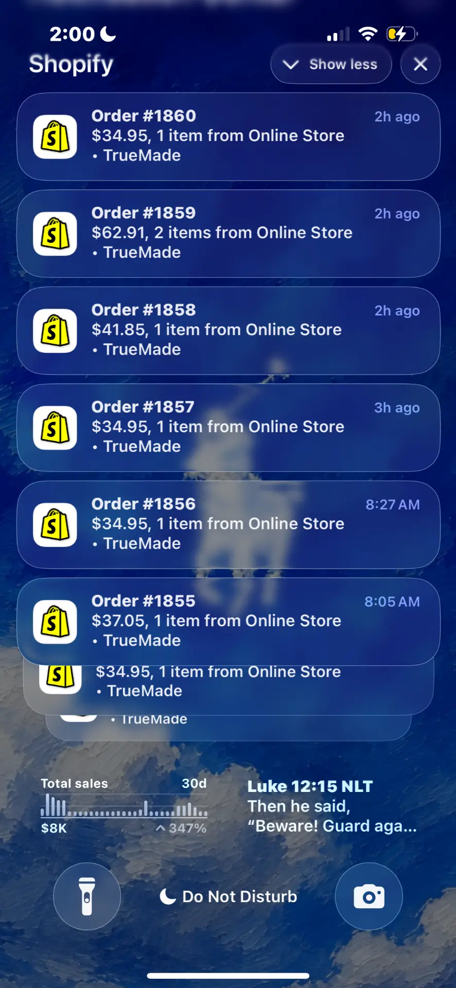 30-day sales up 347%
